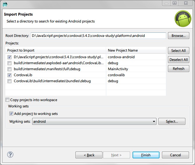import-cordova-project